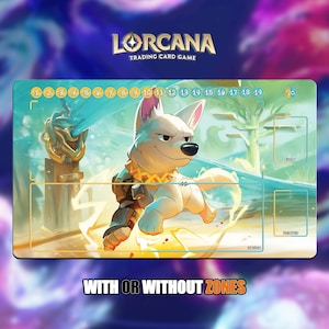 Bolt | Lorcana Playmat - With or Without Zones | TCG Playmat | Trading Card Game Playmat | 14x24inch (60x35cm) | HD Print