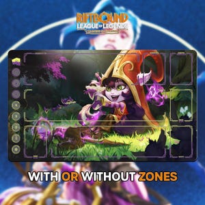 Lulu Playmat | Riftbound League of Legends TCG (24x14 inches) | Stitched Edges