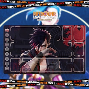 Arcane VI Playmat | Riftbound League of Legends TCG (24x14 inches) | Stitched Edges