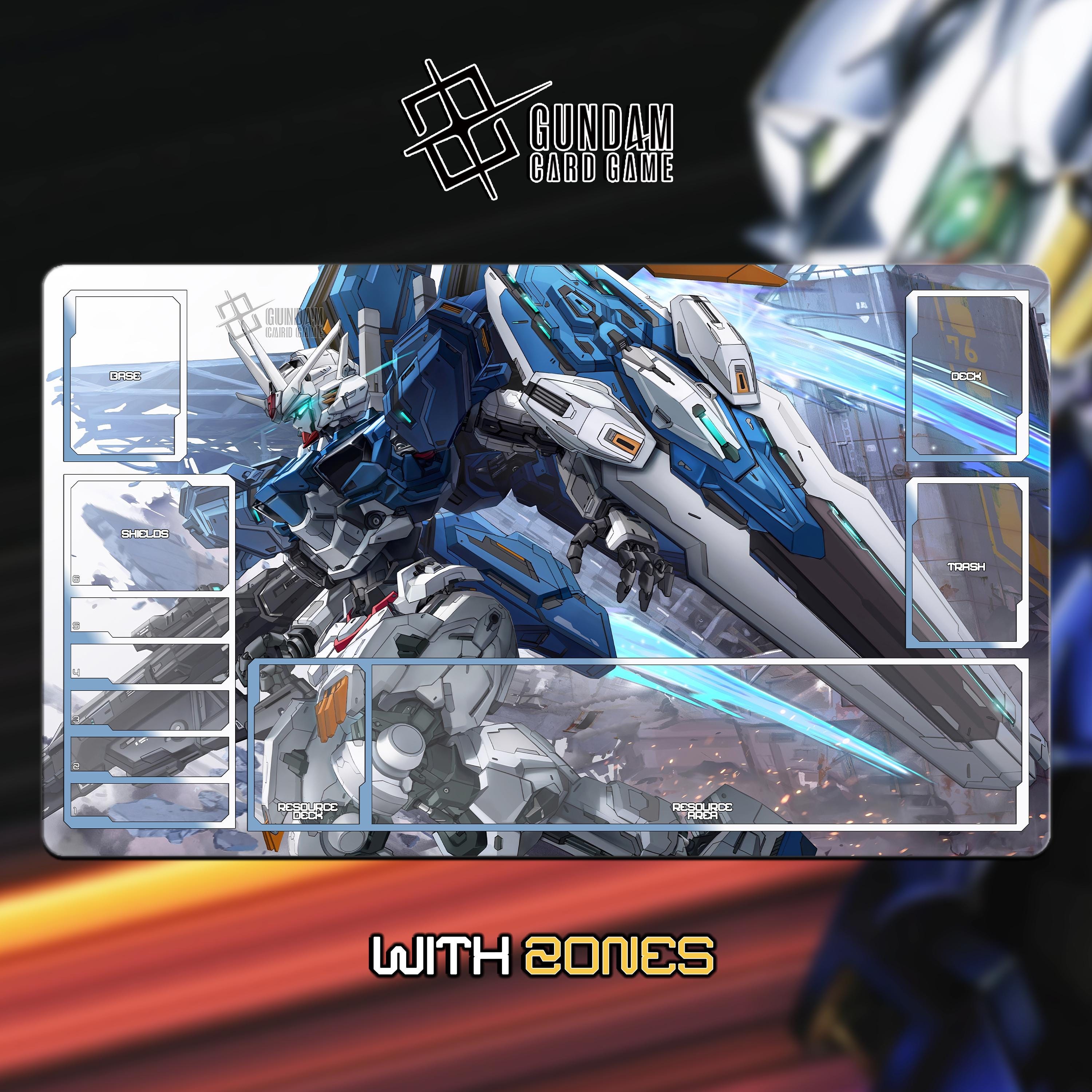 ガンダムTCGプレイマット | G-エアリアル | 14 x 24インチ (60 x 35 cm