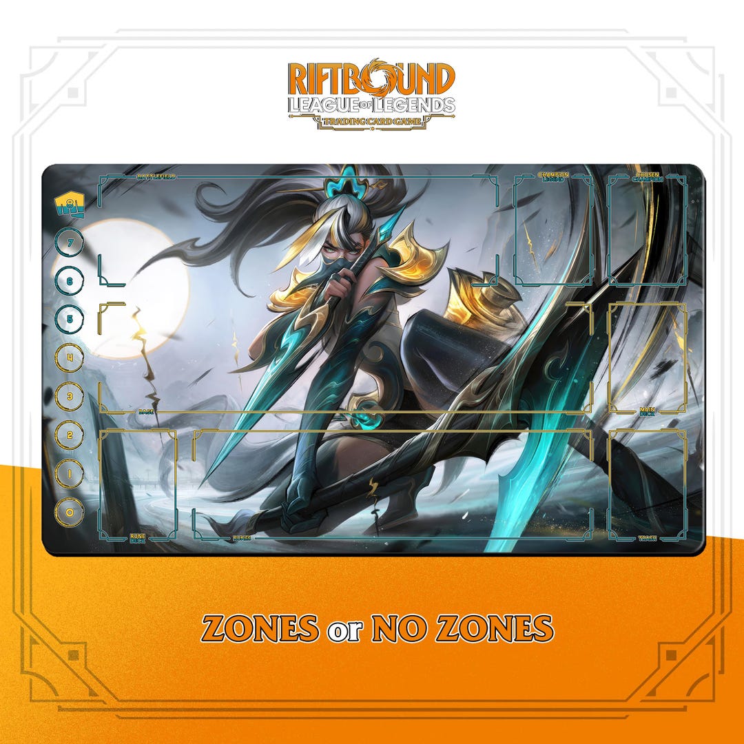 Akali Caligraphia Playmat | Riftbound League of Legends TCG (24x14 ...
