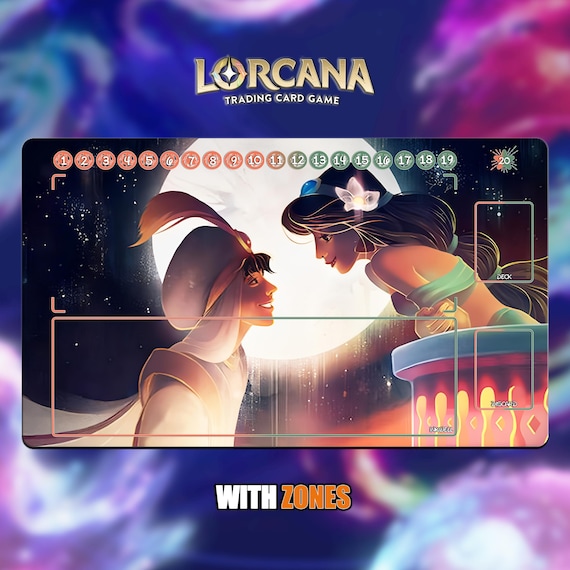 アラジンとジャスミン | ロルカーナ プレイマット - ゾーンあり/なし