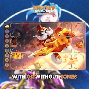 Toy Corki Playmat | Riftbound League of Legends TCG (24x14 inches) | Stitched Edges