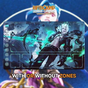 Viego Playmat | Riftbound League of Legends TCG (24x14 inches) | Stitched Edges