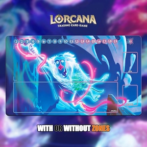 Rafiki | Lorcana Playmat - With or Without Zones | TCG Playmat | Trading Card Game Playmat | 14x24inch (60x35cm) | HD Print