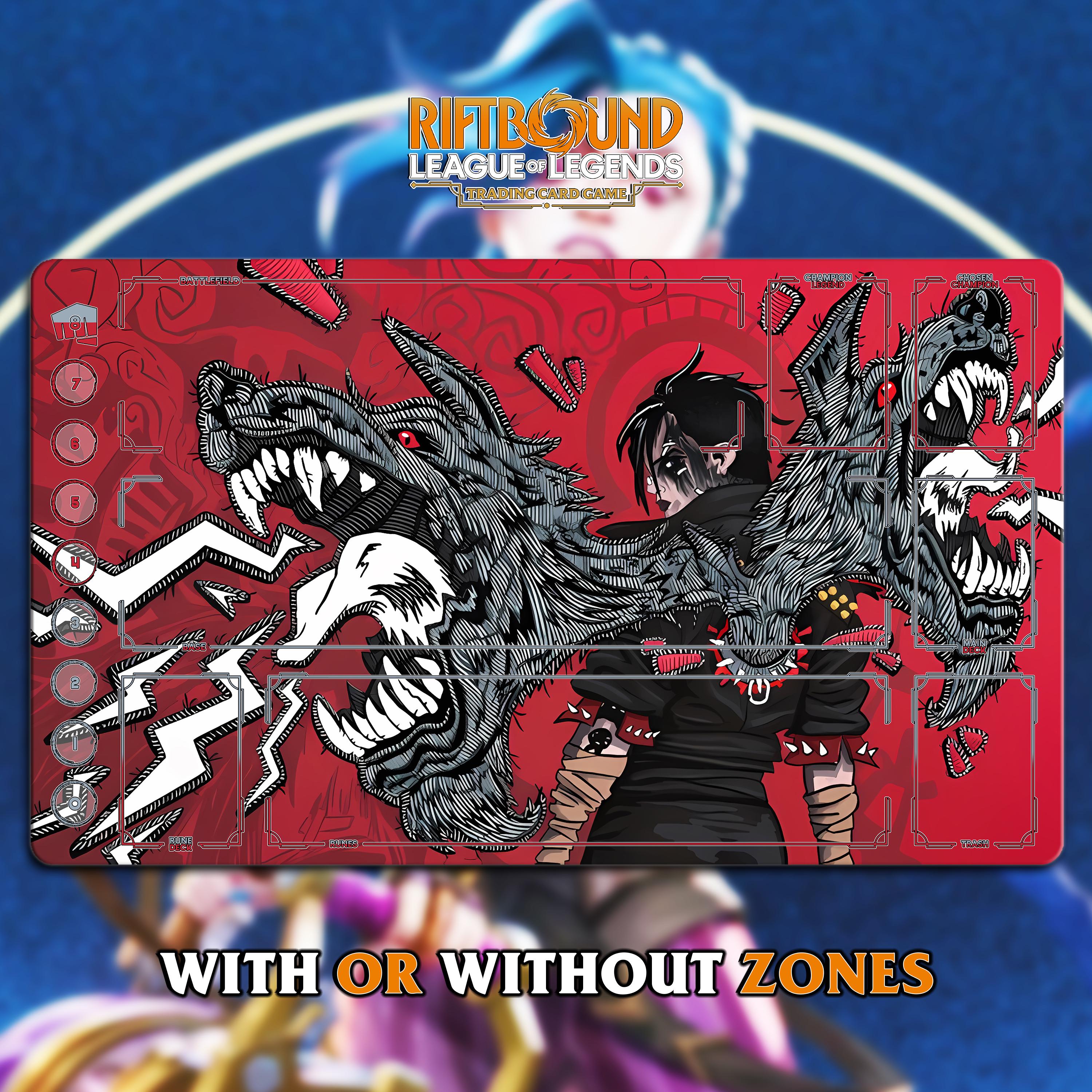 Playmat Riftbound | Vi, Piltover Enforcer | League of Legends TCG