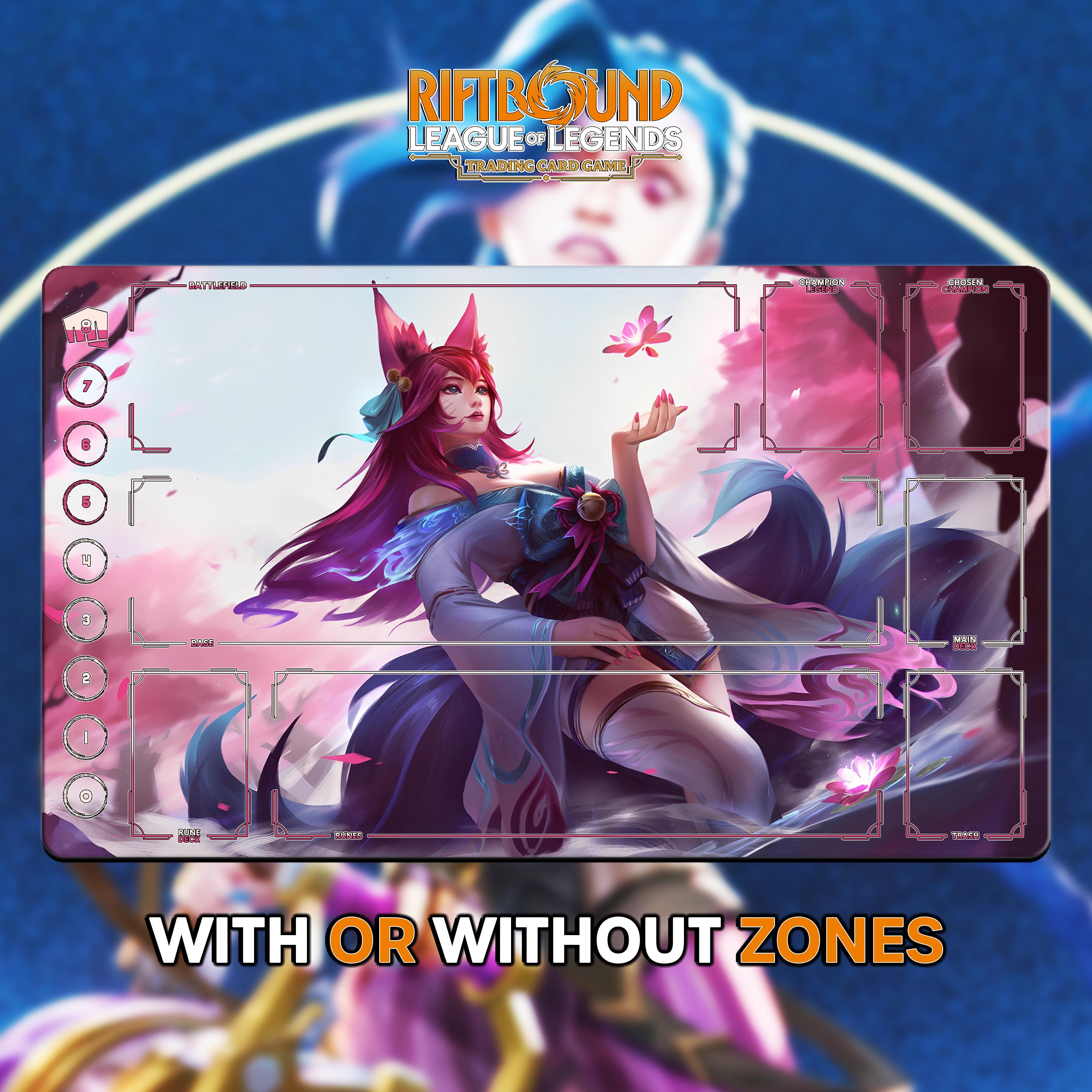 Spirit Blossom Ahri Playmat | Riftbound League of Legends TCG