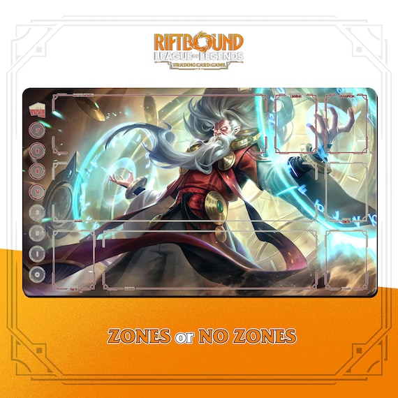 Zilean Playmat | Riftbound League of Legends TCG (24x14 Inches