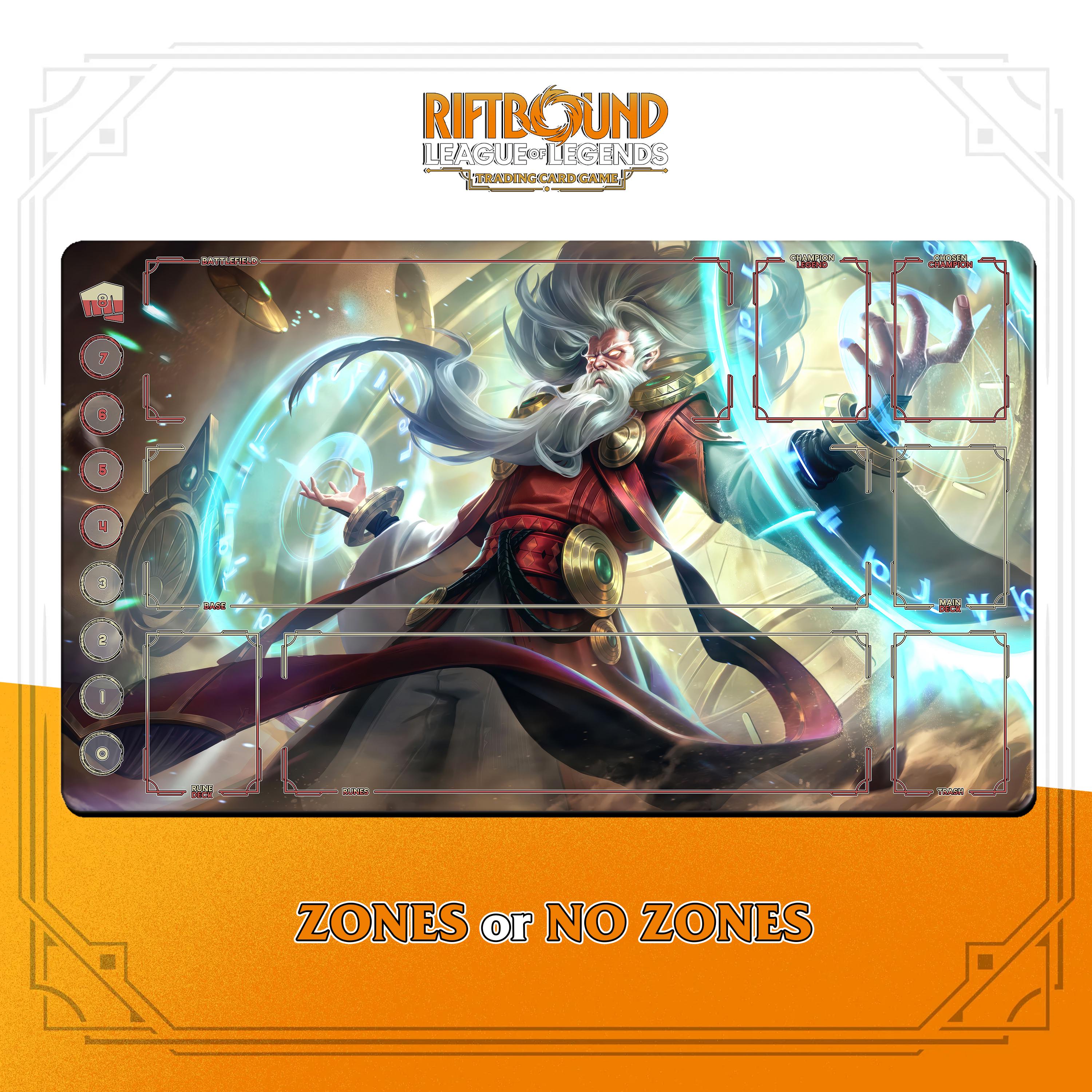 Zilean Playmat | Riftbound League of Legends TCG (24x14 Inches