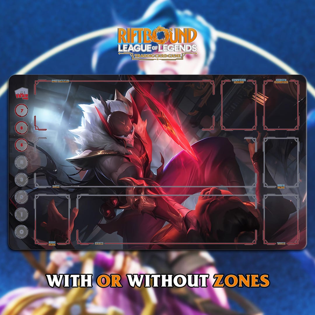 Playmat Riftbound | Blood Moon Pyke | League of Legends TCG (24