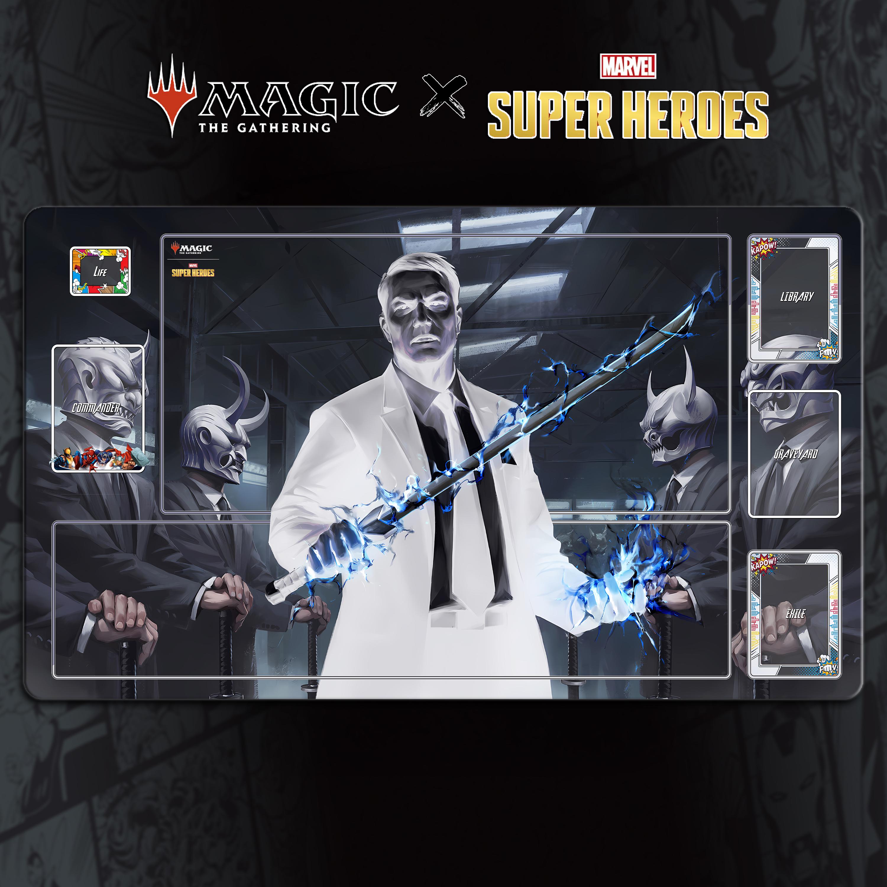 MTG X MARVEL Super Heroes Playmat TCG | Mr Negative | (24x14