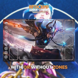 Yone Playmat | Riftbound League of Legends TCG (24x14 inches) | Stitched Edges
