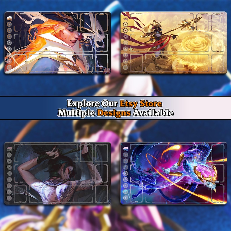 Playmat Riftbound TCG | KDA Akali | League of Legends (24