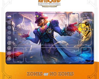 Tapete de juego Twisted Fate Wondertown / Riftbound League of Legends TCG (600 x 350 mm)