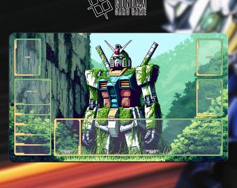 プレイマット GN-0000 ダブルオーガンダム カードゲーム ゾーン付き