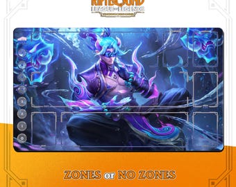 LeeSin Spirit Blossom Playmat | Riftbound League of Legends TCG (24x14 inches/600x350mm)