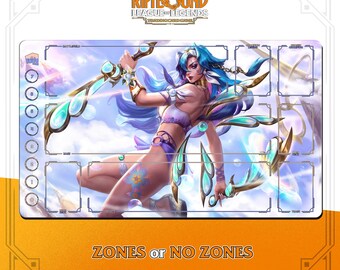 Katarina Summer Party Playmat | Riftbound League of Legends TCG (24x14 inches/600x350mm)