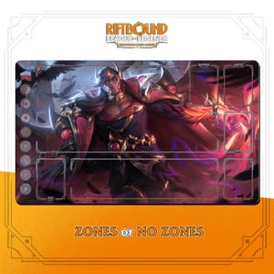 Swain Nightbringer Playmat | Riftbound League of Legends TCG (24x14 inches) | Stitched Edges