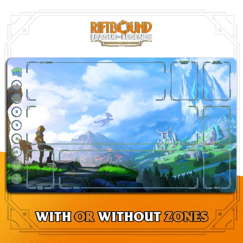 Wild Rift Playmat | Riftbound League of Legends TCG (24x14 Inches ...
