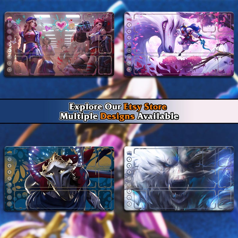 Playmat Riftbound TCG | KDA Akali | League of Legends (24