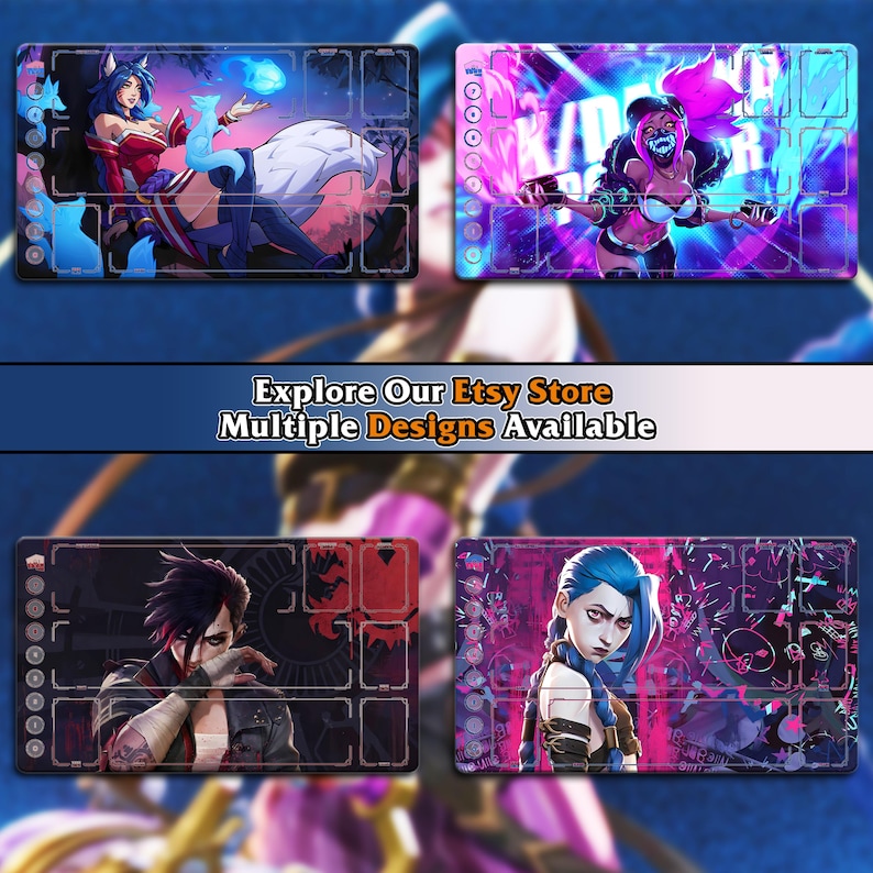 Playmat Riftbound TCG | KDA Akali | League of Legends (24