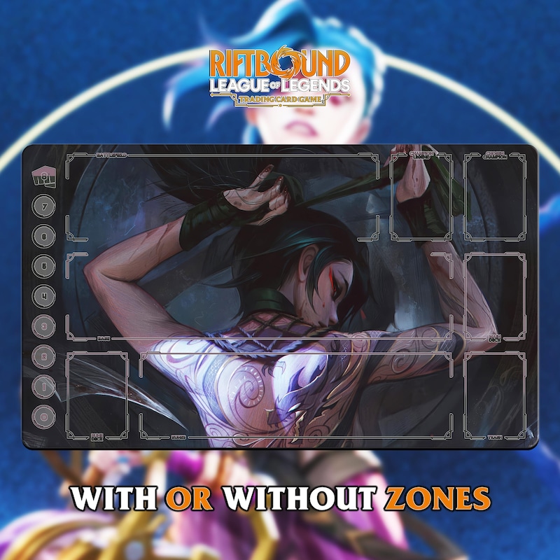 Akali Playmat Riftbound - Etsy