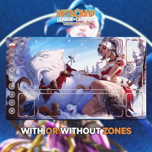 Nidalee Playmat | Riftbound League of Legends TCG (24x14 inches) | Stitched Edges