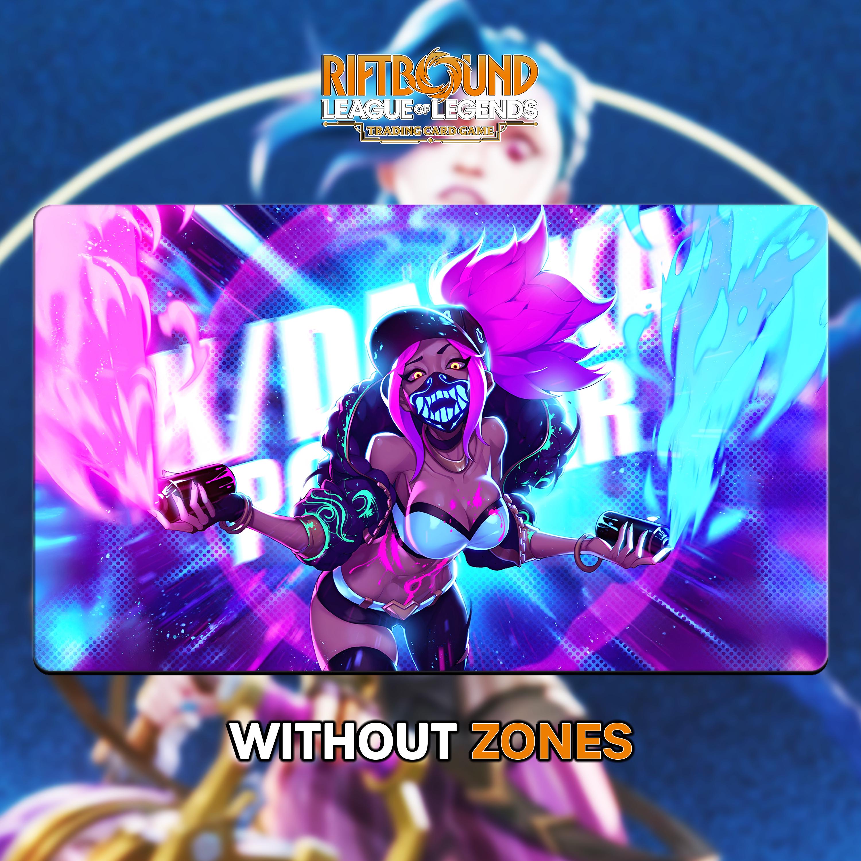 Playmat Riftbound TCG | KDA Akali | League of Legends (24