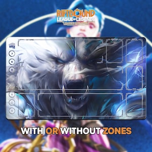 Volibear Playmat | Riftbound League of Legends TCG (24x14 inches) | Stitched Edges