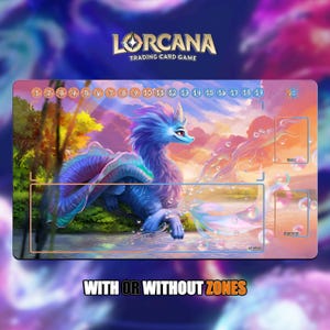 Sisu | Lorcana Playmat - With or Without Zones | TCG Playmat | Trading Card Game Playmat | 14x24inch (60x35cm) | HD Print