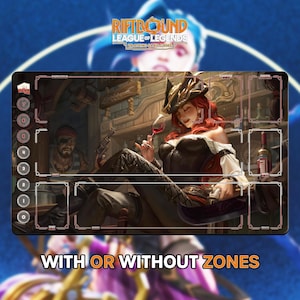 Miss Fortune Playmat | Riftbound League of Legends TCG (24x14 inches) | Stitched Edges