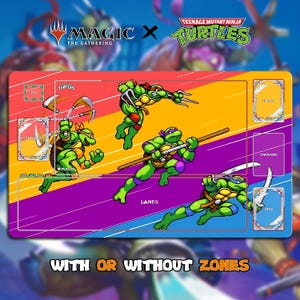 MTG X TMNT Lekmatta TCG | Pixels Turtle | (600 x 350 mm)