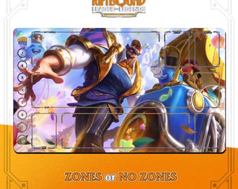 Braum Garden Party Playmat | Riftbound League of Legends TCG (24x14 inches/600x350mm)