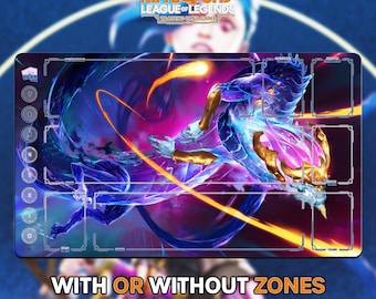 Tapete de juego Aurelien SOL / Riftbound League of Legends TCG (24 x 14 pulgadas/600 x 350 mm)