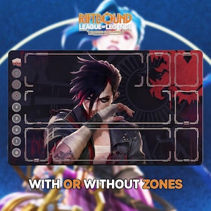 Arcane VI Playmat | Riftbound League of Legends TCG (24x14 inches) | Stitched Edges