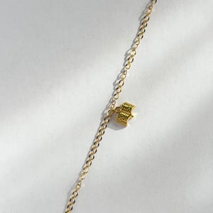 18k Gold Book Charm Necklace