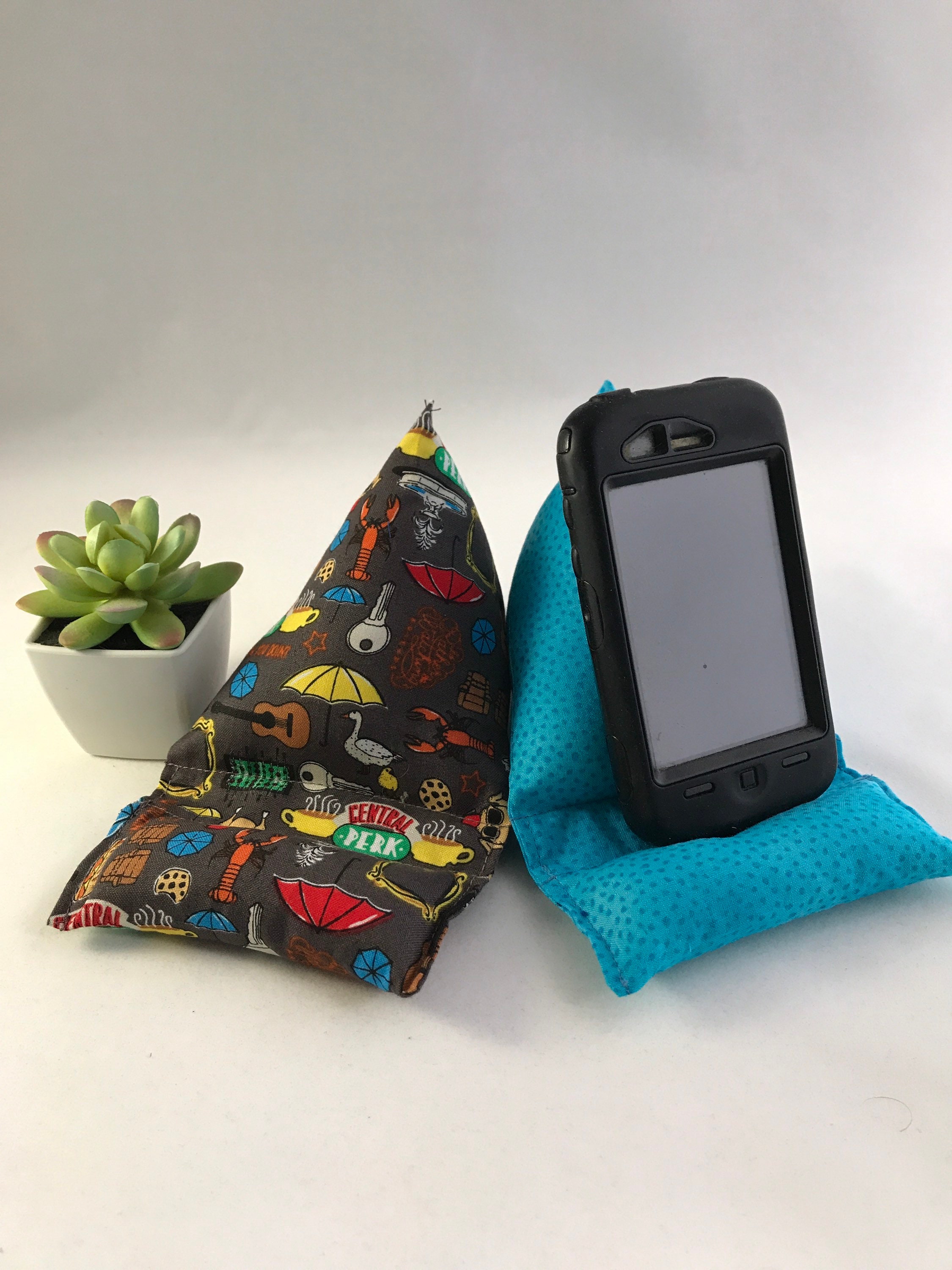 Cell phone pillow holder stand Choose Aqua Blue or Friends Etsy