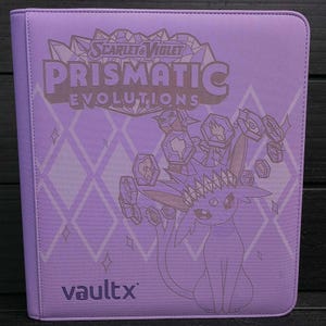 Prismatic Evolutions-espeon Laser Engraved-12 Pocket Binder W/matching  Binder Tag. Holds 480 Cards. - Etsy
