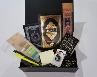 Gift for New Muslim - Clear Quran Gift Set – Eid & Ramadan Gift, Sunnah Duas, Ilm Bundle for Spiritual Reflection and Learning
