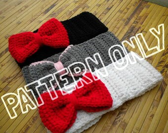 Cute As A Button Head Bow Tie PATTERN ONLY