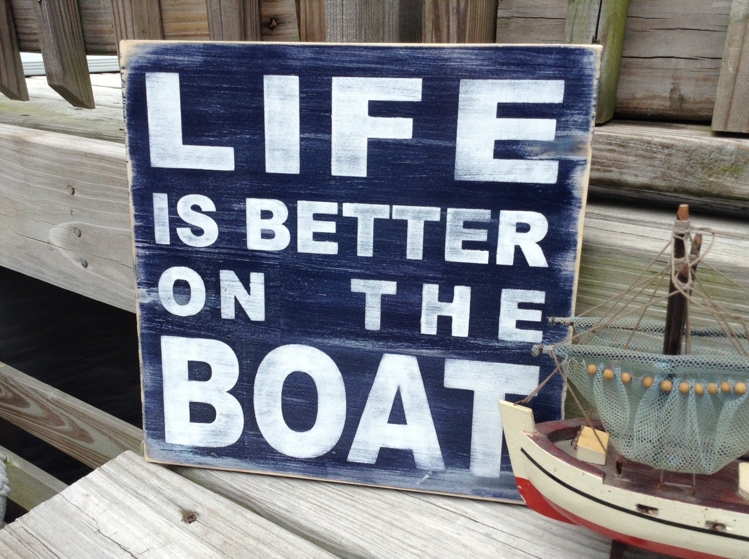 Boating Sign Nautical Nursery and Beach Decor | Etsy