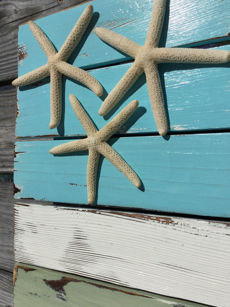 Flag sign, pallet flag, beach nursery, nautical flag, traditional or coastal flag, starfish sign image 10