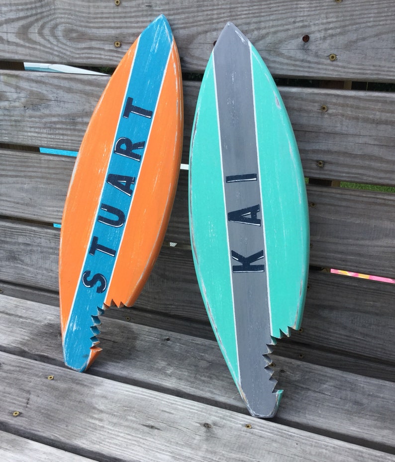 Surfboard Wall Decor Personalized Nautical And Nursery Decor Etsy