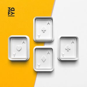 Ace of Fun: Einzigartige Ace Card-Ausstechformen für kreatives Backen, Fondant und Basteln - Perfekt für Poker, Kasino oder Spieleabende!