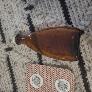 Vintage Amber Brown Glass bottles