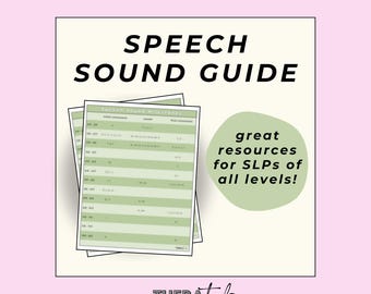 Speech Sound Milestones, Articulation Milestones, Articulation Age of Acquisition, Speech Therapy Guide, SLP, SLP Resource