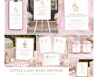 Goose Shower Invitation Digital Download Template Bundle Party Printables Welcome Sign Print Design Set Collection Instant Party Decoration
