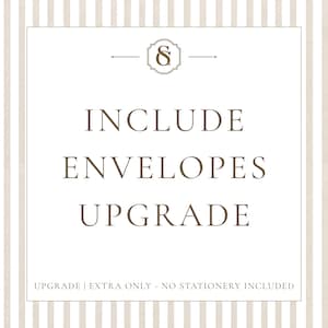 Include Envelopes Upgrade | White Euro Flap Envelopes A2 & A7