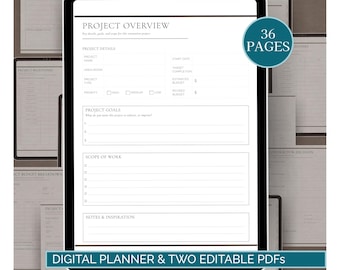 Home Renovation Planner Project Management Budget Tracker Timeline Construction Digital Template Printable Guide Contractor Bid Comparison