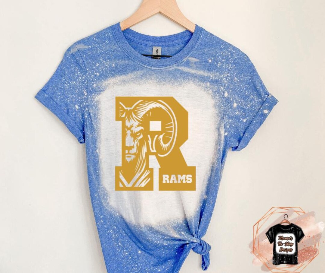Rams Mascot Shirt, Rams Bleached T, Rams Shirt, School Spirit, Rams ...